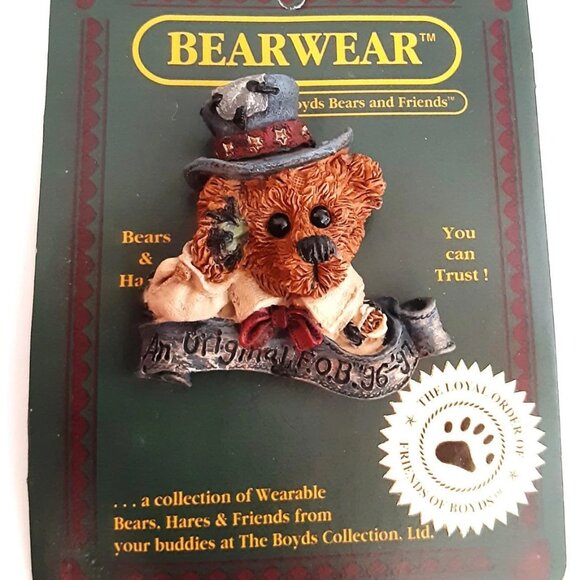 4/$50⭐️Boyds Bears Bearwear Pin – “Uncle Elliot The Head Bean Wants You!” - Picture 1 of 4